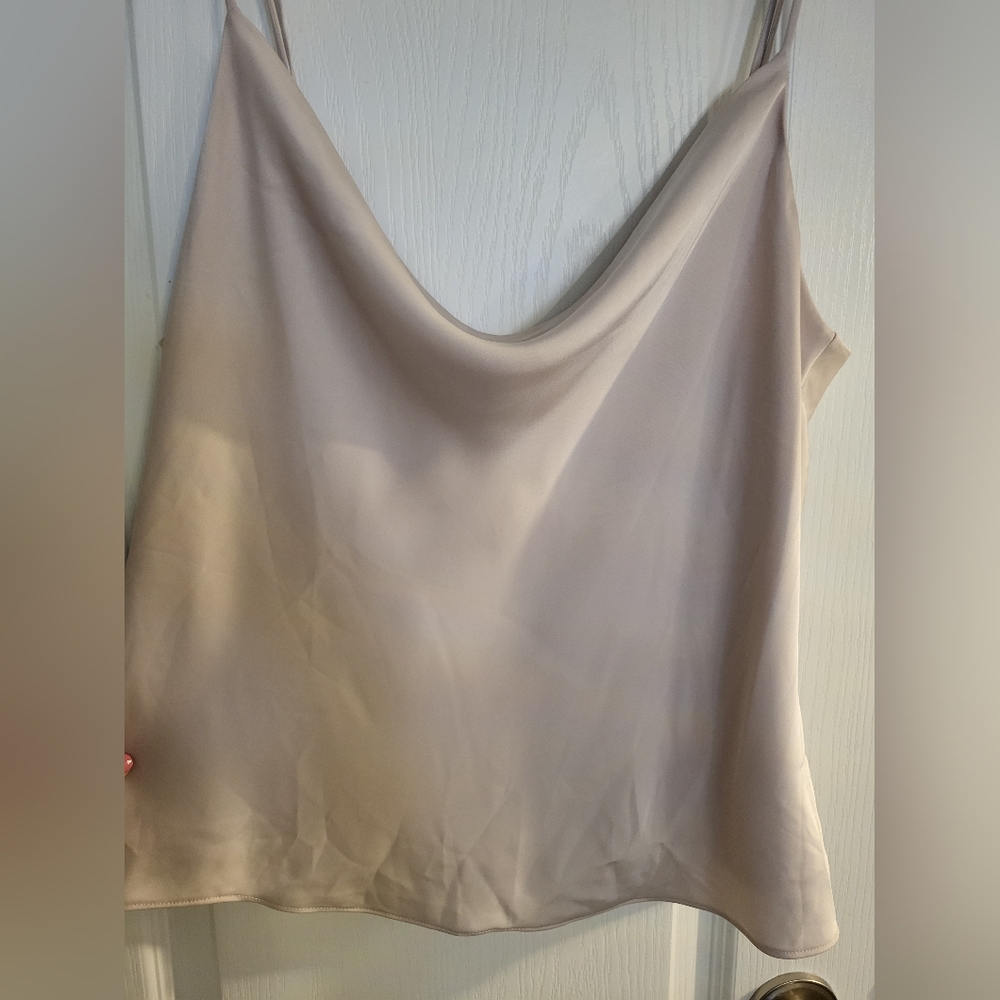 Babaton (Aritzia) Satin top pale pink - Picture 3 of 4